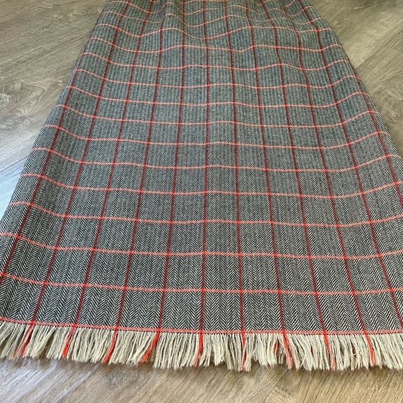 Harve Benard Sport Wool Maxi Skirt ~ Fringe Detail ~ Women’s Size 12 - Picture 11 of 11